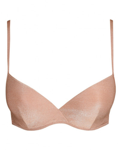Padded plunge bra Sarda Carreras (Warm Tan)
