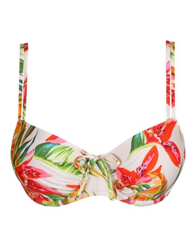 Sujetador de baño balconette performado Prima Donna Swim Tanzania (Calm Tropics)