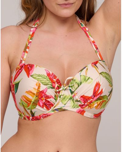 Sujetador de baño balconette performado Prima Donna Swim Tanzania (Calm Tropics)