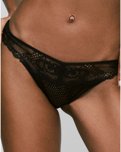 Slip brésilien Sarda Lisa (Noir)