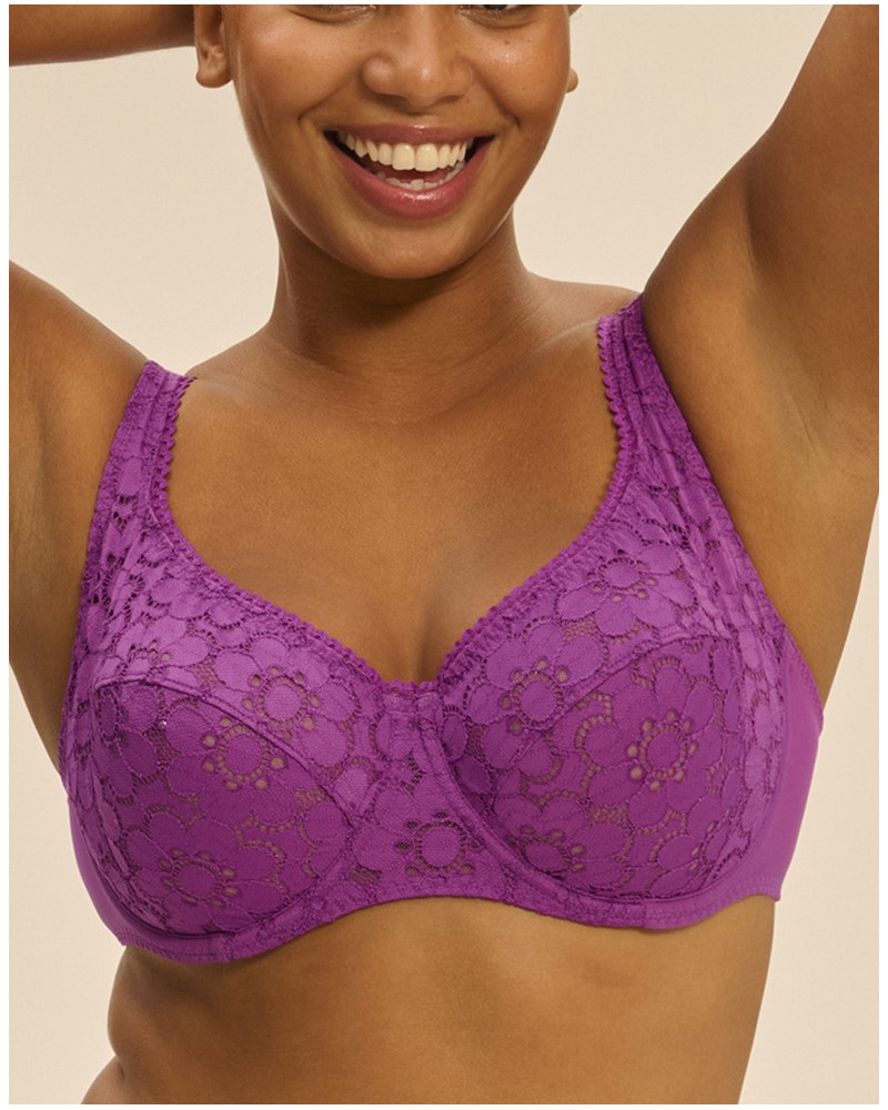 Full cup plunge bra Simone Pérèle Oisive (Violet Divine)