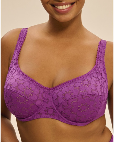 Soutien-gorge emboîtant plunge Simone Pérèle Oisive (Violet Divine)