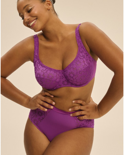 Sujetador plunge con aros Simone Pérèle Oisive (Violet Divine)