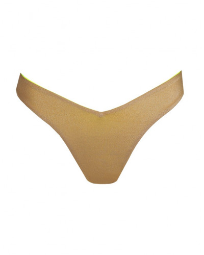 Reversible brazilian swim bikini Sarda Denes (Neon Gold)