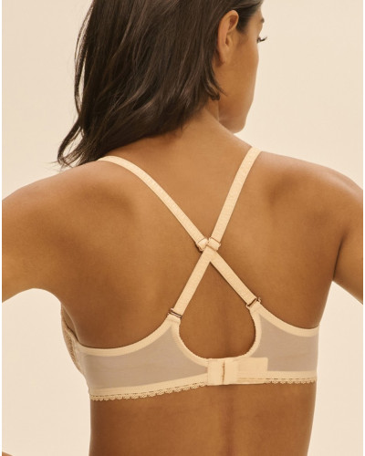 Suijetador con aros plunge Simone Pérèle Allure (Beige Chic)