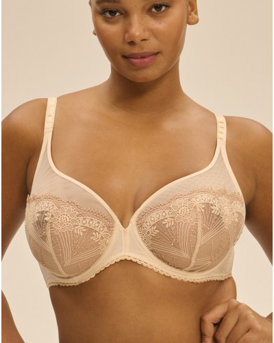 Suijetador con aros plunge Simone Pérèle Allure (Beige Chic)