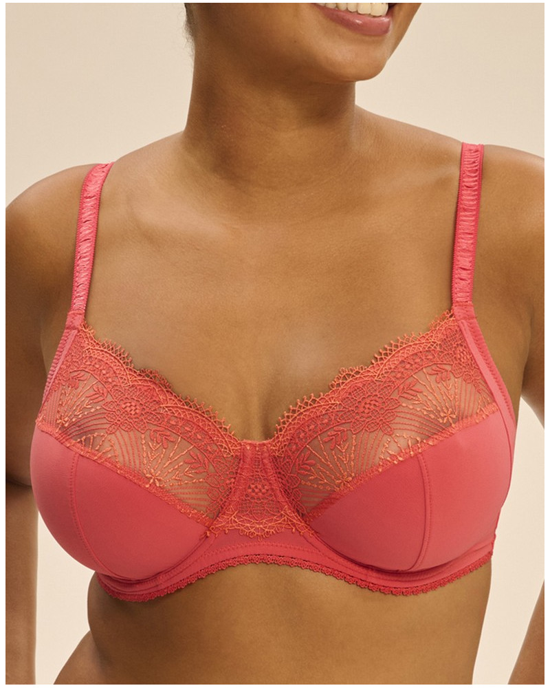 Soutien-gorge emboîtant Simone Pérèle Allure (Rouge Coralia)