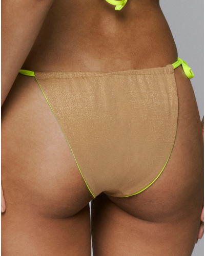 Special reversible swim bikini Sarda Denes (Neon Gold)