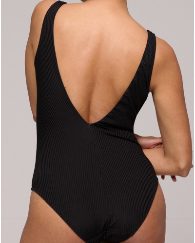 Traje de baño una pieza plunge Marie Jo Bain Emly (Noir)