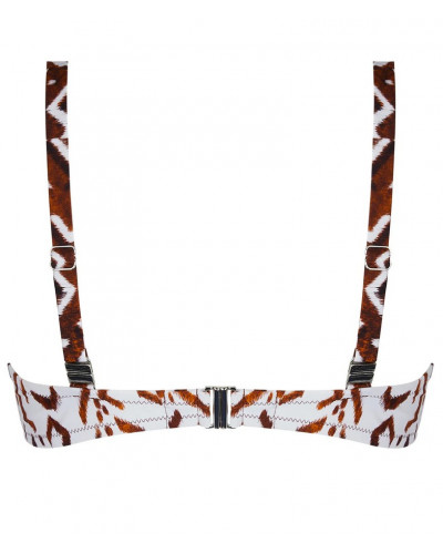 Soutien-gorge de bain corbeille bonnets profonds Antigel La Chamane (Ethno Blanc)