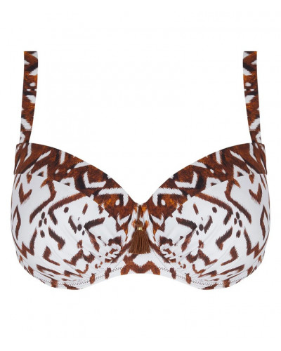 Deep cup padded bath bra Antigel La Chamane (Ethno Blanc)