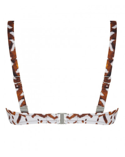 Soutien-gorge de bain coque bonnets profonds Antigel La Chamane (Ethno Blanc)