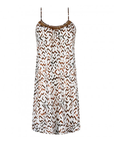 Robe de plage Antigel La Chamane (Ethno Blanc)