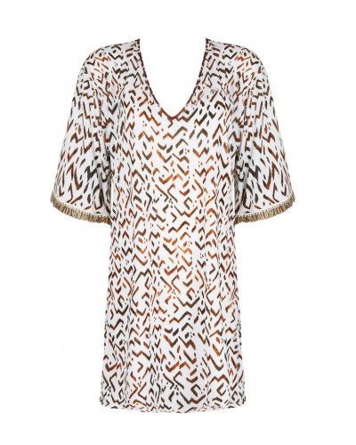 Beach tunic Antigel La Chamane (Ethno Blanc)