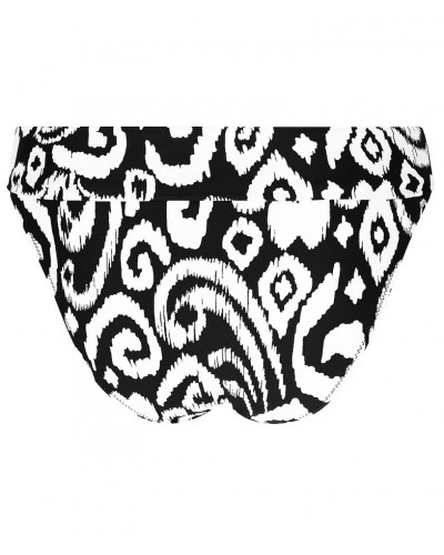 Braguita de baño con puños Antigel La Balinaise (Ikat Noir Blanc)