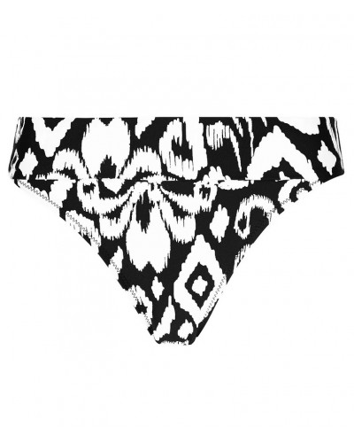 Reversible bath brief Antigel La Balinaise (Ikat Noir Blanc)