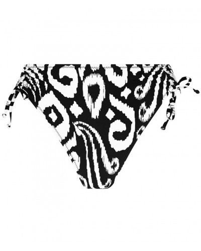 Slip de bain coulissant Antigel La Balinaise (Ikat Noir Blanc)