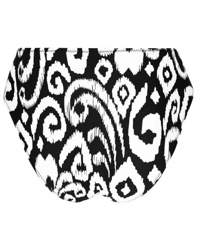 Sliding swim brief Antigel La Balinaise (Ikat Noir Blanc)