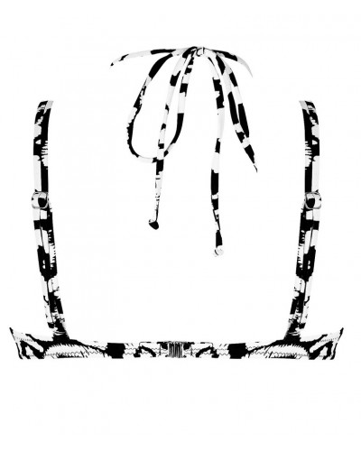 Padded bath bra Antigel La Balinaise (Ikat Noir Blanc)