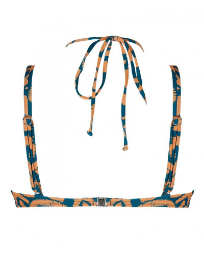 Sujetador de baño performado Antigel La Balinaise (Ikat Vert Orange)