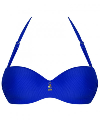 Strapless padded bath bra Antigel La Vogueuse (Bleu Tonic)