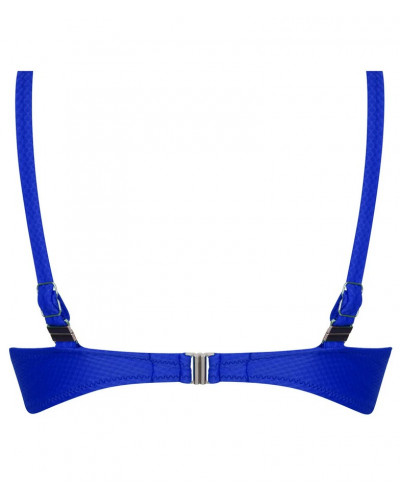 Sujetador de baño triángulo con aros copa profunda Antigel La Vogueuse (Bleu Tonic)