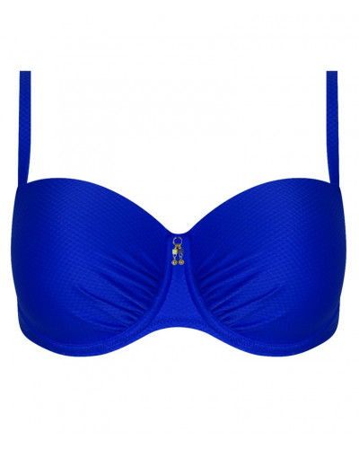 Sujetador preformado de baño copa profunda Antigel La Vogueuse (Bleu Tonic)