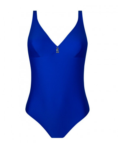 Maillot de bain une pièce sans armature Antigel La Vogueuse (Bleu Tonic)