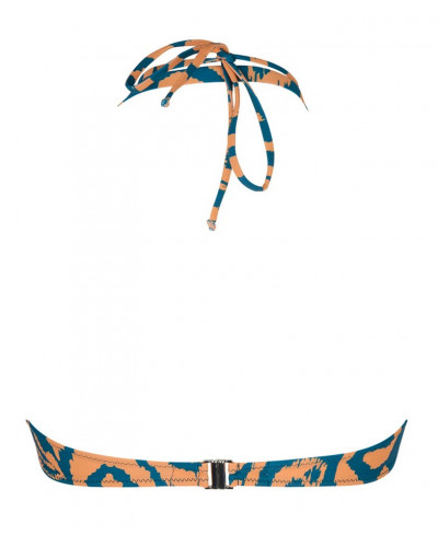 Padded strapless bath bra Antigel La Balinaise (Ikat Vert Orange)
