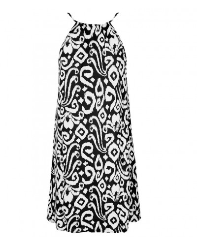 Beach dress Antigel La Balinaise (Ikat Noir Blanc)