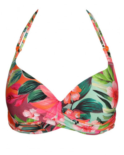 Padded plunge bath bra Marie Jo Bain Norma Jeanne (Tropical Sun)