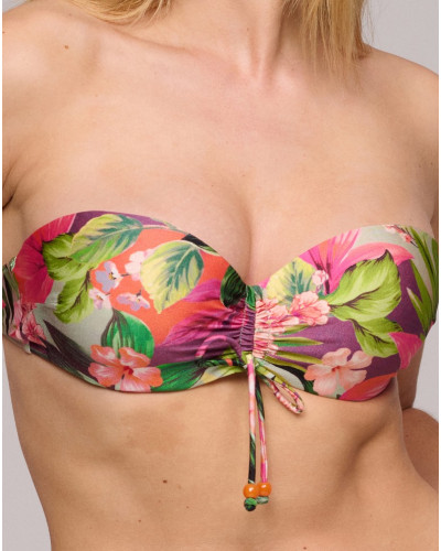 Soutien-gorge de bain bandeau Marie Jo Bain Norma Jeanne (Tropical Sun)