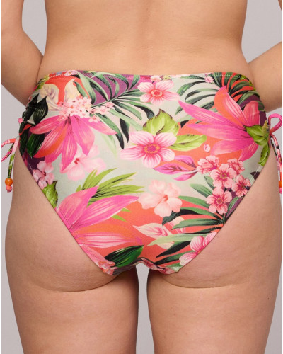 High waist bath briefs with ropes Marie Jo Bain Norma Jeanne (Tropical Sun)