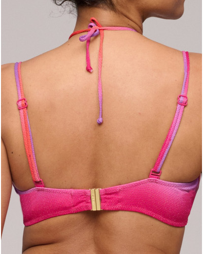 Shiny padded strapless bath bra Marie Jo Bain Nusa Dua (Spectral)