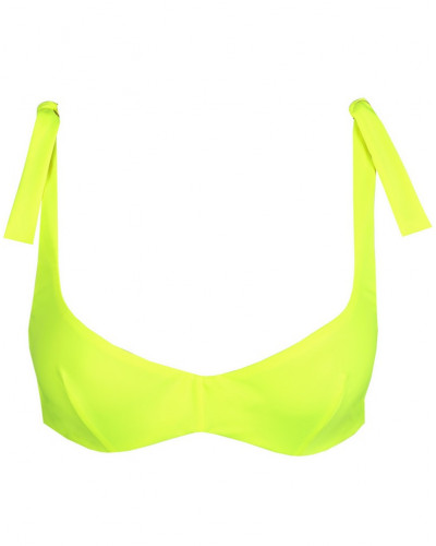 Reversible swim bra Sarda Denes (Neon Gold)