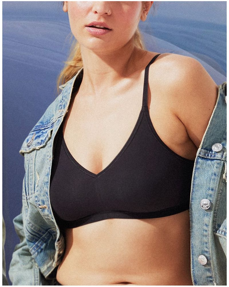 Bralette (cotton bio) Sloggi Go Daily Cotton (Black)