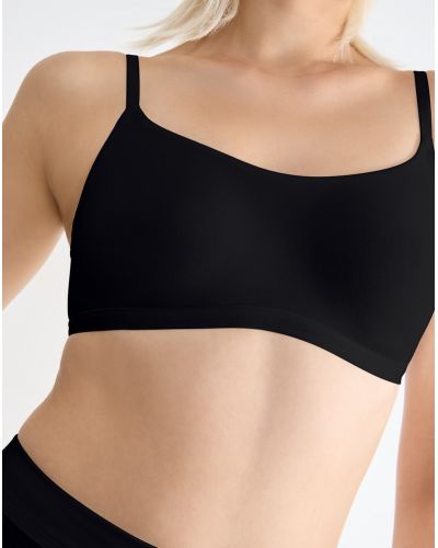 Sosten top (algodón bio) Sloggi Go Daily Cotton (Negro)