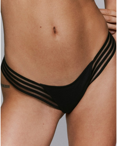 Calzoncillo de baño brasileño Sarda Miss (Negro)