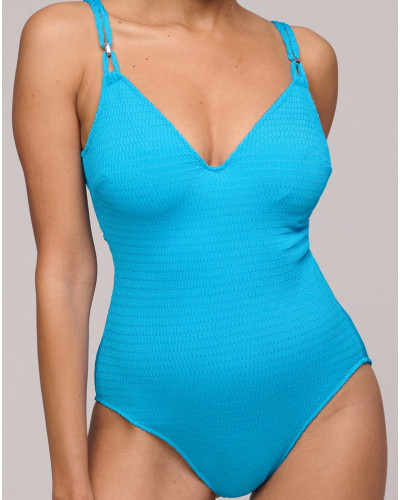 One-piece underwired swimsuit Marie Jo Bain Cherilyn (Sea Breeze)