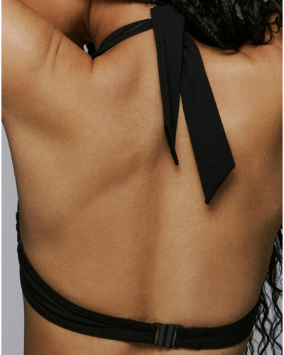 Swimming triangle bra Sarda Miss (Black)