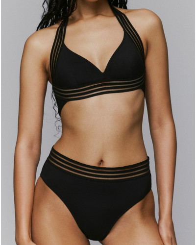 Swimming triangle bra Sarda Miss (Black)
