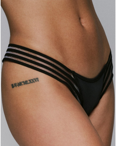 Tanga bikini de baño Sarda Miss (Negro)