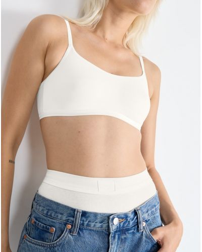 Brassière top (coton bio) Sloggi Go Daily Cotton (Silk White)