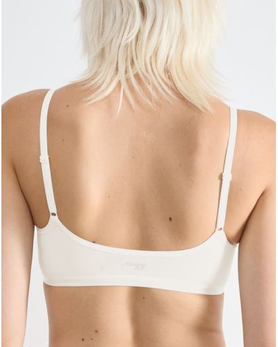 Top bra (cotton bio) Sloggi Go Daily Cotton (Silk white)
