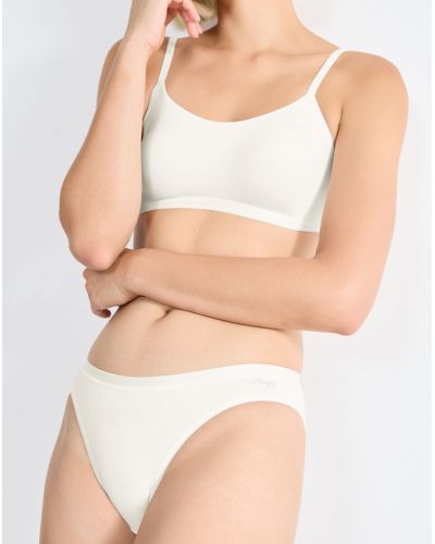 Lot de 3 slips mini (coton bio) GO Daily Cotton Sloggi (Silk White)