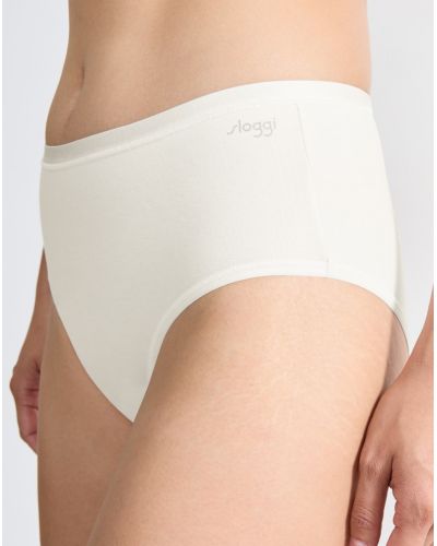Paquete de 3 braga midi (algodòn bio) Sloggi GO Daily Cotton (Silk white)