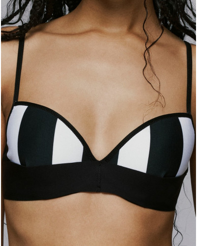 Padded bikini top heart-shape Sarda Lin (Domino)