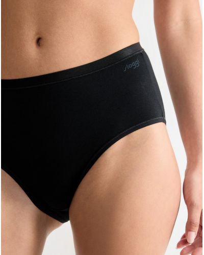 Braga midi (algodòn bio) Sloggi GO Daily Cotton (Negro)
