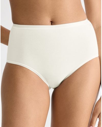 Slip taille haute (coton bio) Sloggi Go Daily Cotton (Silk White)