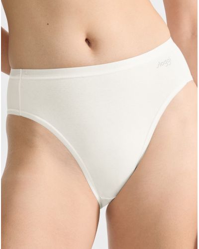 Slip tai (coton bio) Sloggi Go Daily Cotton (Silk White)